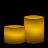 Round Flameless Pillars - 4 Inch Duo