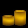 Round Flameless Pillars - 4 Inch Duo