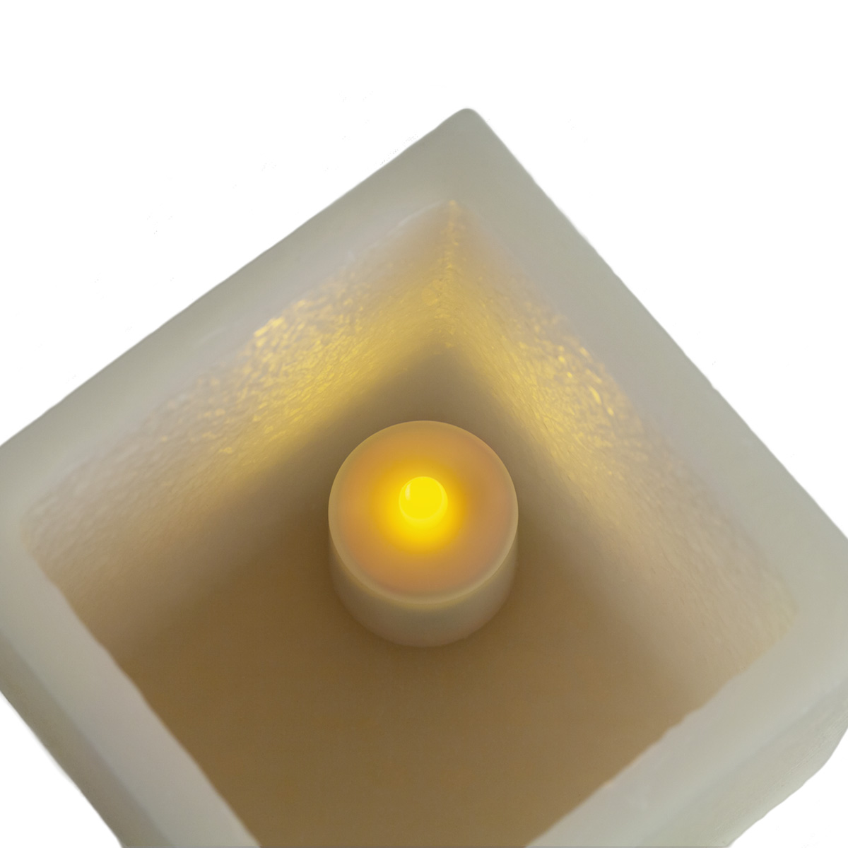 Square Flameless Pillars - 4 Inch Duo