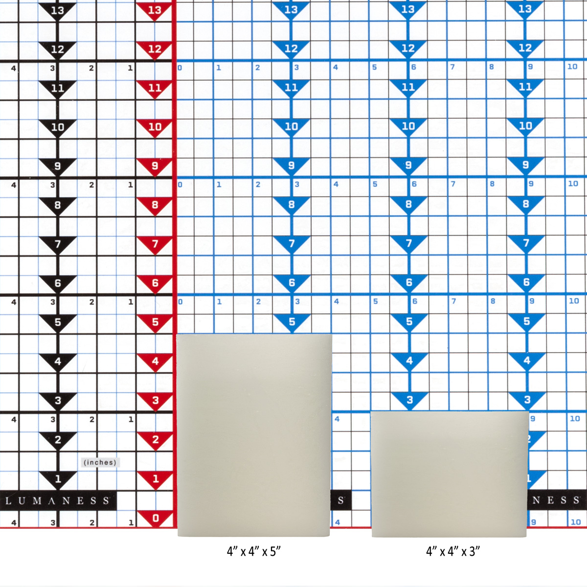 Square Flameless Pillars - 4 Inch Duo
