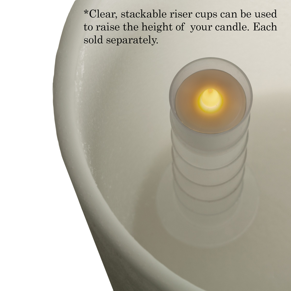 Round Flameless Pillars - 5 Inch Trio