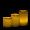 Round Flameless Pillars - 5 Inch Trio