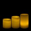 Round Flameless Pillars - 5 Inch Trio