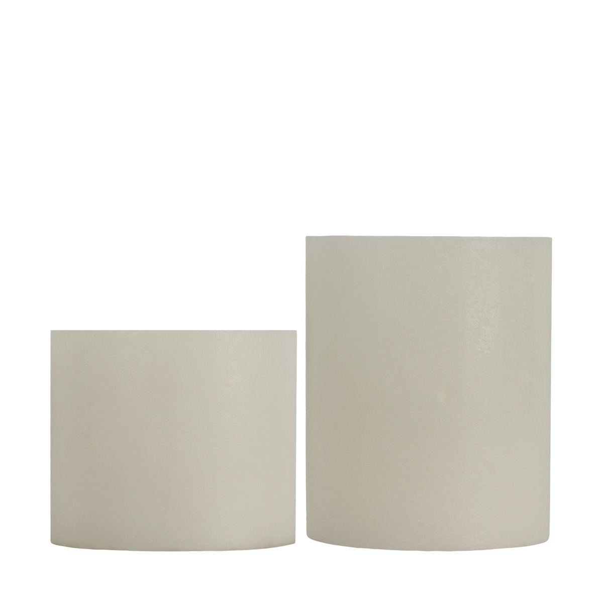 Round Flameless Pillars - 5 Inch Duo