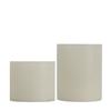 Round Flameless Pillars - 5 Inch Duo