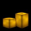 Square Flameless Pillars - 5 Inch Duo