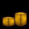 Square Flameless Pillars - 5 Inch Duo