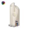 3 inch Ascending Flameless Pillar Candles Trio - 45 degree Angle Cut