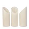 3 inch Flameless Pillar Candles Trio - 45 degree Angle Cut