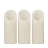 3 inch Flameless Pillar Candles Trio - 45 degree Angle Cut