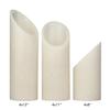 4 inch Ascending Flameless Pillar Candles Trio - 45 degree Angle Cut