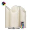4 inch Flameless Pillar Candles Trio - 45 degree Angle Cut