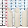 4 inch Flameless Pillar Candles Trio - 45 degree Angle Cut