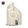 5 inch Ascending Flameless Pillar Candles Trio - 45 degree Angle Cut