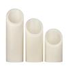 5 inch Ascending Flameless Pillar Candles Trio - 45 degree Angle Cut