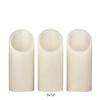 5 inch Flameless Pillar Candles Trio - 45 degree Angle Cut