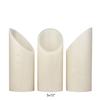 5 inch Flameless Pillar Candles Trio - 45 degree Angle Cut
