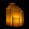 4 inch Ascending Flameless Candles Trio - 45 degree Square Angle Cut