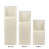 4 inch Ascending Flameless Candles Trio - 45 degree Square Angle Cut