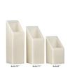 4 inch Ascending Flameless Candles Trio - 45 degree Square Angle Cut