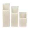 4 inch Ascending Flameless Candles Trio - 45 degree Square Angle Cut