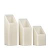 4 inch Ascending Flameless Candles Trio - 45 degree Square Angle Cut
