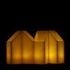 4 inch Flameless Candles Quartet - 45 degree Square Angle Cut