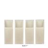 4 inch Flameless Candles Quartet - 45 degree Square Angle Cut