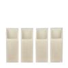 4 inch Flameless Candles Quartet - 45 degree Square Angle Cut
