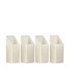 4 inch Flameless Candles Quartet - 45 degree Square Angle Cut