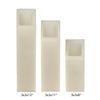 3 inch Ascending Flameless Candles Trio - 45 degree Square Angle Cut