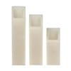 3 inch Ascending Flameless Candles Trio - 45 degree Square Angle Cut