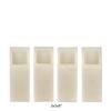 3 inch Flameless Candles Quartet - 45 degree Square Angle Cut