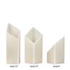 4 inch Ascending Flameless Candles Trio - 45 degree Diamond Angle Cut