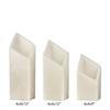 4 inch Ascending Flameless Candles Trio - 45 degree Diamond Angle Cut