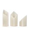4 inch Ascending Flameless Candles Trio - 45 degree Diamond Angle Cut