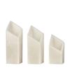 4 inch Ascending Flameless Candles Trio - 45 degree Diamond Angle Cut
