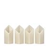 4 inch Flameless Candles Quartet - 45 degree Diamond Angle Cut