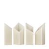 4 inch Flameless Candles Quartet - 45 degree Diamond Angle Cut