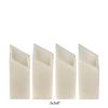 3 inch Flameless Pillar Candles Quartet - 45 degree Diamond Angle Cut