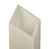 3 inch Flameless Pillar Candles Quartet - 45 degree Diamond Angle Cut