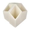 3 inch Flameless Pillar Candles Quartet - 45 degree Diamond Angle Cut