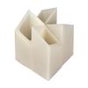 3 inch Flameless Pillar Candles Quartet - 45 degree Diamond Angle Cut