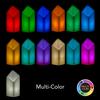 3 inch Flameless Pillar Candles Quartet - 45 degree Diamond Angle Cut