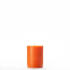 3x4 Orange Pillar Candle
