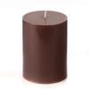 3x4 Brown Pillar Candle