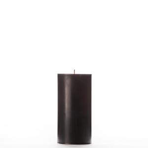 3x6 Black Pillar Candle