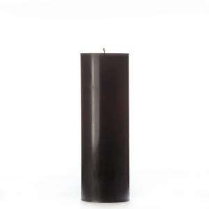 3x9 Black Pillar Candle