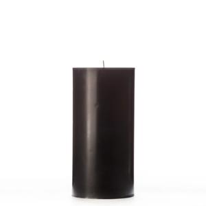 4x8 Black Pillar Candle