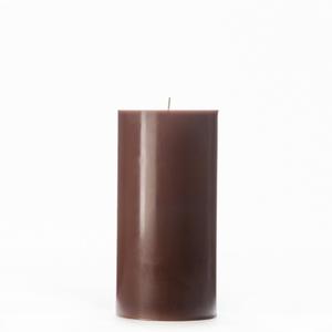 4x8 Brown Pillar Candle